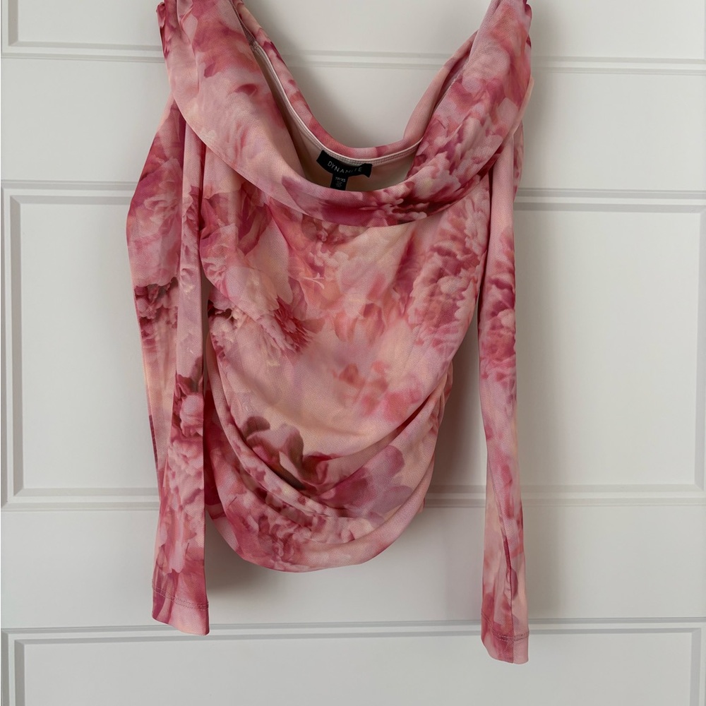 Dynamite Pink Floral Women's Top
